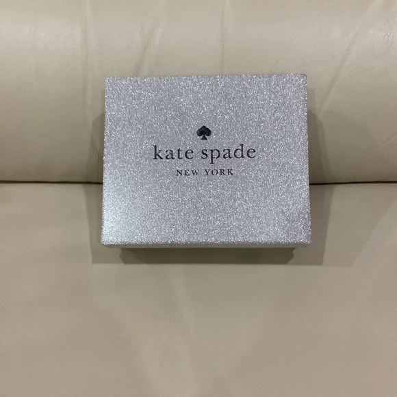 NWT Kate Spade Rose Gold Sparkle Glitter Tinsel Boxed Small Card Holder Wallet - Picture 14 of 16